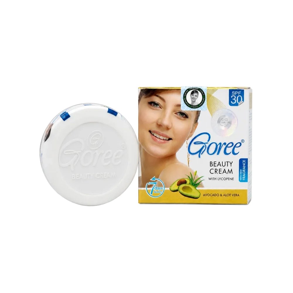 Goree Beauty Cream 17g pack with Lycopene and cream jar