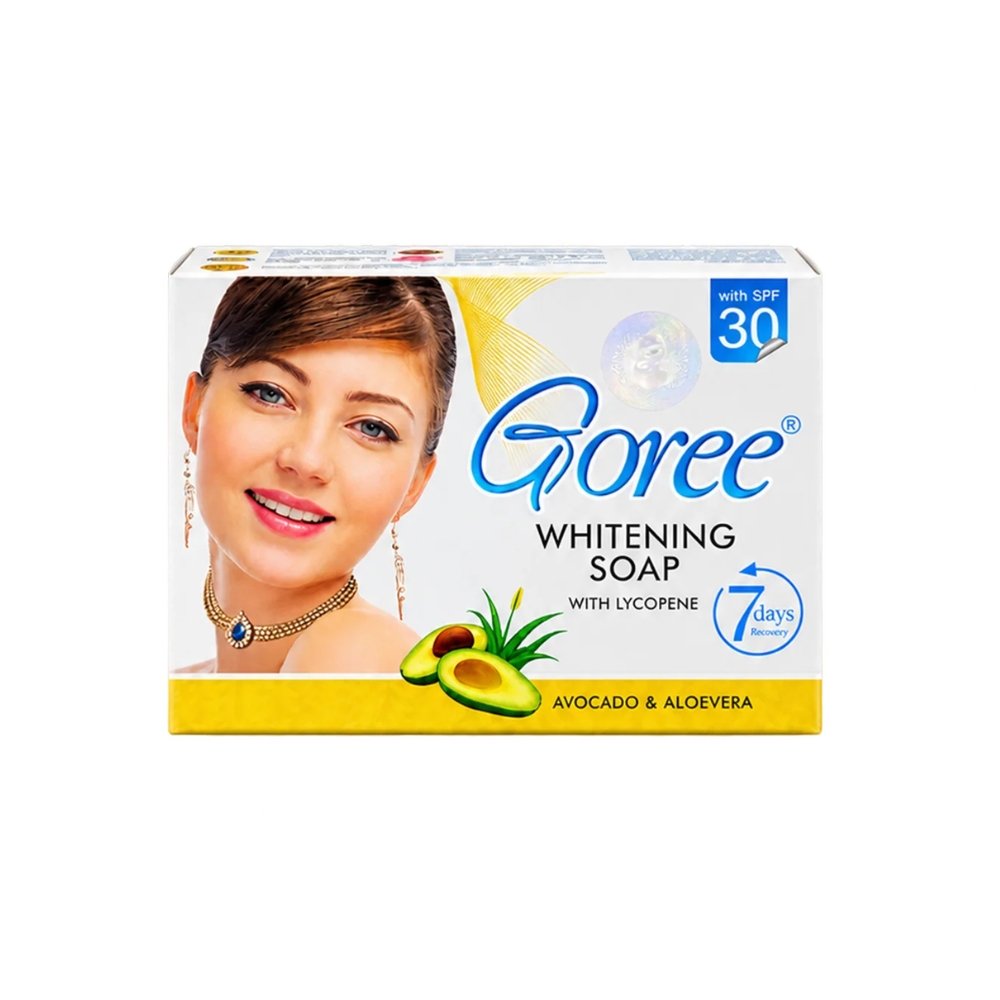 Goree Whitening Soap 100g box and soap bar