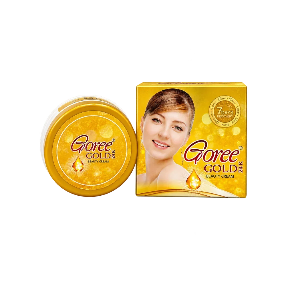 Goree Gold 24K Beauty Cream 17g jar and box